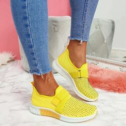 Damen Slip On Loafers Flach Freizeit Strass Sandalen Glitter Sneakers Schuhe