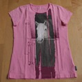 🐴 JAKO-O  T-Shirt rosa Pferde Print Mädchen Gr. 140/146  ! WIE NEU !  🐴