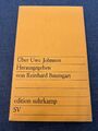 Edition Suhrkamp: Reinhard Baumgart - Über Uwe Johnson 