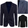 Herren Sakko Blazer Basic Anzug Jacke Business Casual Elegant Unifarben DSTREET