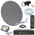 Digitale Sat Anlage COMAG HD Receiver 60 Spiegel 10m Kabel SAT-Finder Single LNB