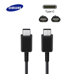 Original Samsung Schnellladefunktion Ladekabel Typ C auf USB-C Schwarz Neu