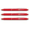 Pilot Frixion Clicker 0.7 Tintenroller 3er-Set rot