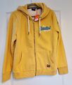 NEU! JACKE DAMEN KAPUZENPULLOVER SWEATSHIRT HODDIE SUPERDRY BAUMWOLLE XXL GELB 