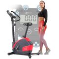 Hop-Sport Heimtrainer HS-035H Fitnessbike zuhause mit Computer Ergometer 