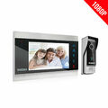 TMEZON 1080P Video Türsprechanlage Gegensprechanlage Türklingel 7" Monitor Refur