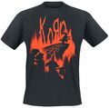 Korn Hopscotch Flame Männer T-Shirt schwarz  Männer Band-Merch, Bands