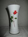 Wunsiedel Retsch Bavaria Porzellan Trichter-Vase mit Rosen + Goldrand