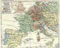 Deutsches Reich Europa um 1713-1720 Historische Karte 1905 Habsburger 