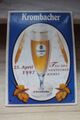 Emailschild original Bier Brauerei Krombacher Pils ,Tag des Bieres  1997