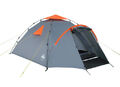 Familienzelt 3 Personen Zelt 220x220x130 Grau System Camping Outdoor *