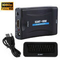 SCART auf zu HDMI Kabel Adapter 1080P / 720P Kompakter Audio Video Konverter DE