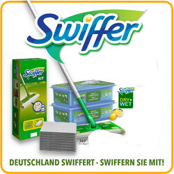 Swiffer Staubmagnet Bodenwischer  Bodentücher  Feuchte Bodentücher Duft Zitrus