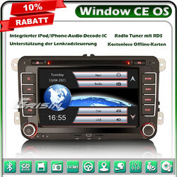 2 DIN Autoradio GPS Navi DVD für VW Golf 5 6 Plus T5 Touran Passat Tiguan Jetta