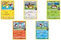 Pokémon Futsal am Ball Promo-Kartenset 001 002 003 004 005 neu und verpackt