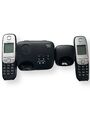 Gigaset A 415 A415 Duo DECT schnurlos Telefon Set schwarz / silber❗️OHNE OVP