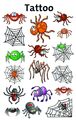 Kleine Spinne temporäre Tattoo-Transfers für Kinder Kinder Partys 56693