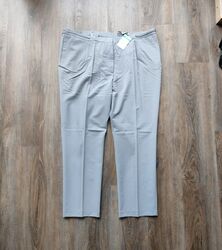 Damen Hose Klassisch Gr. 54 Grau Übergröße Pants Büro Leicht Jeans Viskose Anzug