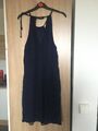 Abendkleid 36 S Zara dunkelblau Navy nachtkleid Schnüre Zum Binden Schulterfrei