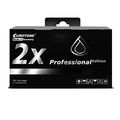 2x Eurotone PRO Tinte SCHWARZ kompatibel für Brother LC-1240BK LC1240BK