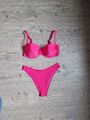 2-tlg. H&M Bikini Set pink Gr. 75D Bügel BH Top / Brazilian Slip Panty Gr. 36 