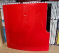 PS3 Slim Konsole CECH-3004A Sony PlayStation 3 Spielkonsole Rot, Netz-, AV Kabel