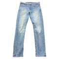 Levis 512 Jeans Hose W32 L32 Stretch Blau Schrittlänge 76 cm Helle Waschung