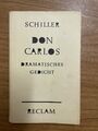 Don Carlos Ein dramatisches Gedicht Schiller Reclam