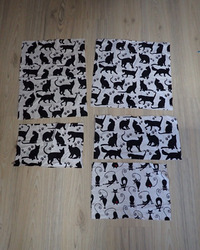 Stoffrest aus Baumwolle Katzen