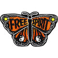 Aufnäher/Patch Butterfly Schmetterling Aufbügler gestickt Free Spirit Yin Yang