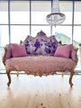 Love Seat French Louis Style Sofa Royal Baroque Style Settee for Home in Pink