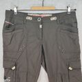 Exxtasy Hose Damen Cargo Pant Gr. 19/40 Grau Drytec Outdoor Sports 100%Polyamid 