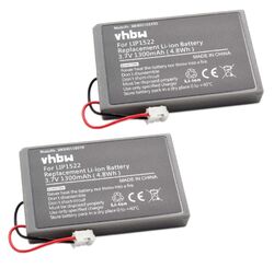 2x Akku für Sony CUH-ZCT1E CUH-ZCT1H CUH-ZCT1U Dualshock 4 1300mAh