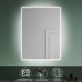 LED Bad Spiegel 60x80 Badezimmer Spiegel mit Beleuchtung energiesparender IP44