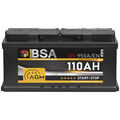 AGM Batterie 110Ah 12V 950A/EN Autobatterie Start Stop Batterie VRLA statt 105Ah