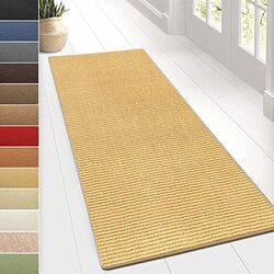 Teppichläufer 80 cm breit Sisal Teppich auf Maß Sylt Sisalläufer Gekettelt