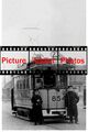 Foto Dresden, Straßenbahn Triebwagen Nr. 854, Fahrer, Schaffnerin