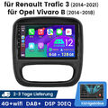 128G Für Opel Vivaro B Renault Trafic DAB+ CarPlay Autoradio Android 12 Navi GPS