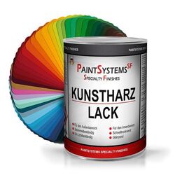 Kunstharzlack seidenglänzend Buntlack RAL freie Farbtonauswahl 1 Liter Lack