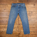 Vintage Levis 501 Jeans 33 x 30 Stonewash gerade blau rot Tab Denim