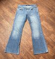 Retro ausgestellte Jeans | Vintage Y2K ausgestellte Denim Jeans Größe 12/14 Vintage Jeans