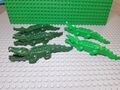 5x Lego Krokodil Grün, Alligator 18904, 6028