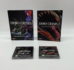 Dino Crisis 1 + 2 & Dino Crisis Lösungsbuch 1+2 Sony Playstation 1 / PS1 Spiel 