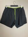 Identisch Herren Badehose Badeshorts Schwimmshort Schwarz Gr.S