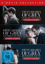Fifty Shades of Grey 1+2+3 / 3-Movie Collection # 3-DVD-BOX-NEU