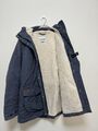 Columbia Damen blau Sherpa Futter Hoodie Parka Größe M