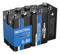 5x ANSMANN 1505-0002 Lithium-Industriebatterie High Energy 9V E-Block ER9V CR-V9