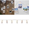 LED Foto Clip Lichterkette mit Klammer Clips hängende Wand-Dekoration Batterie