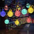LQWELL®  LED Solar Lichterkette Kugel Beleuchtung Garten Party Innen Außen Deko