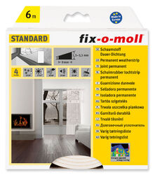 (1,24 EUR/m) fix-o-moll Dauerdichtung sk weiß 6m x 9mm| 198601